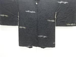 遠山に松模様織り出し一つ紋羽織